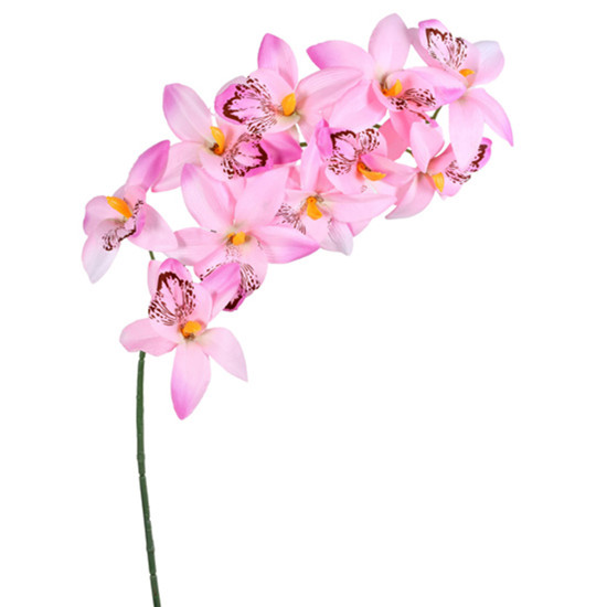 Imagem HASTE DECORATIVA EM PLÁSTICO MOLDÁVEL DE CYMBIDIUM ROSA 71X13 CM - GRILLO