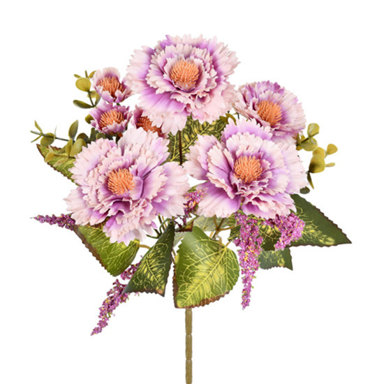 Imagem BUQUÊ DECORATIVO DE GERBERA ROSA EM PLÁSTICO MOLDÁVEL 29X17 CM - GRILLO