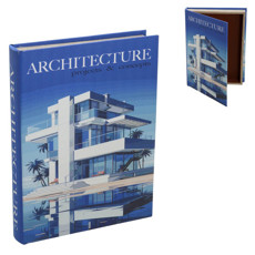 Imagem de CAIXA LIVRO DECORATIVA EM MDF REVESTIDA EM TECIDO 5X36X27 CM - MABRUK - Mabruk Importacao E Comercio Ltda