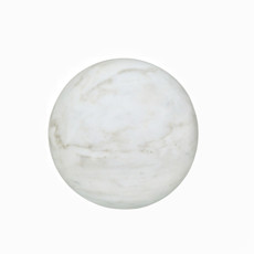Imagem de BOLA DECORATIVA EM PEDRA NATURAL BRANCA 10X10X10 CM - MABRUK  - Mabruk Importacao E Comercio Ltda