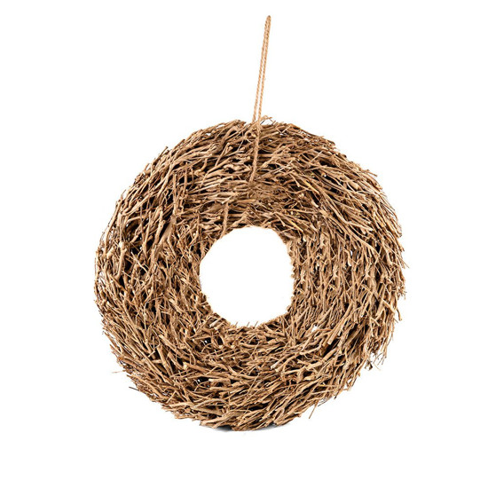 Imagem GUIRLANDA DECORATIVA EM GALHOS DE MADEIRA 69X69X9 CM - FLORAL ATLANTA