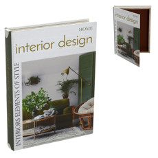 Imagem de CAIXA LIVRO DECORATIVA EM MDF REVESTIDA EM TECIDO 5X36X27 CM - MABRUK - Mabruk Importacao E Comercio Ltda