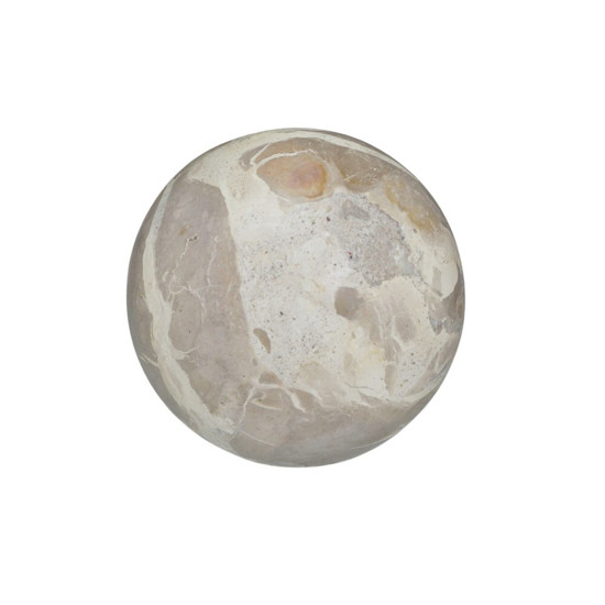 Imagem BOLA DECORATIVA EM PEDRA NATURAL BEGE 10X10X10 CM - MABRUK