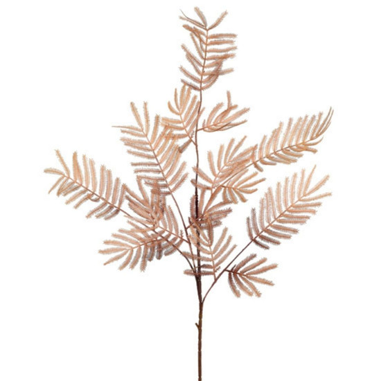 Imagem HASTE DECORATIVA DE SAMAMBAIA MARROM EM PLÁSTICO MOLDÁVEL 88X20 CM - GRILLO