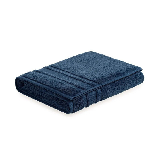 Imagem TOALHA BANHÃO FELPUDO LECCE EM ALGODÃO AZUL 150X86 CM - TRUSSARDI