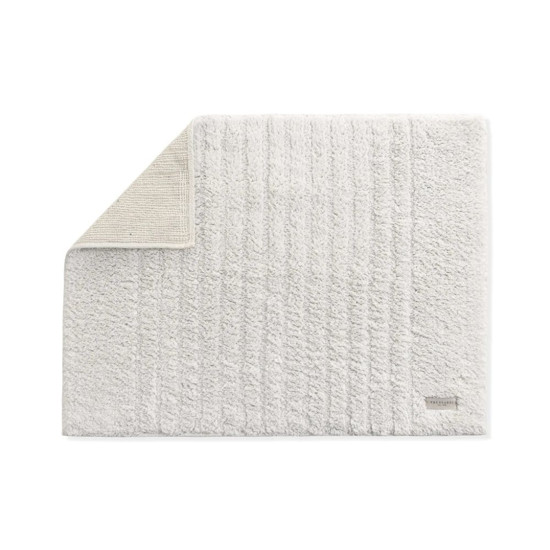 Imagem TAPETE RETANGULAR FELPUDO ANTIDERRAPANTE VITTORE BRANCO GELO EM ALGODÃO - TRUSSARDI