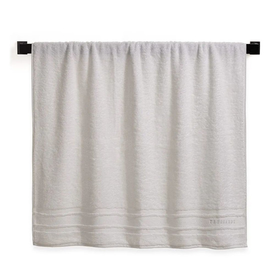 Imagem TOALHA BANHÃO FELPUDO LECCE EM ALGODÃO BRANCO 150X86 CM - TRUSSARDI