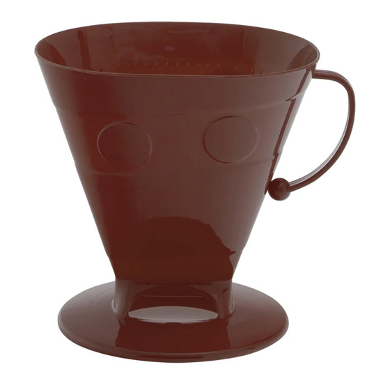 Imagem PORTA FILTRO COM ADAPTADOR EM PLÁSTICO MARROM PARA CAFÉ - PARAMOUNT INDUSTRIA