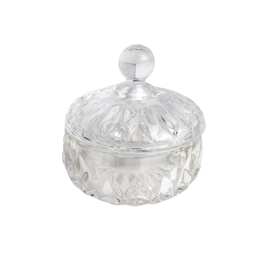 Imagem MINI POTICHE DECORATIVO EM VIDRO TRANSPARENTE 10X11 CM - GRILLO 59363
