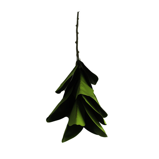 Imagem HASTE FOLHAGEM VERDE LONGA DECORATIVA EM PLÁSTICO 85X10 CM - GRILLO 58404