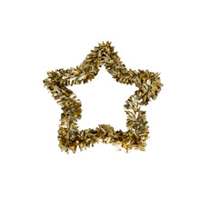 Imagem de GUIRLANDA NATALINA DECORATIVA CHAMPAGNE PARA PENDURAR 44X47X5 CM - GRILLO 58910 - Grillo Ltda