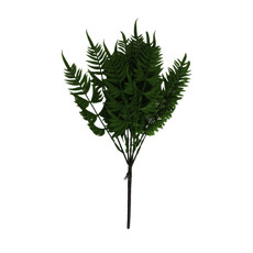 Imagem de HASTE FOLHAGEM VERDE MÉDIA DECORATIVA EM PLÁSTICO 40X5 CM - GRILLO 58371 - Grillo Ltda