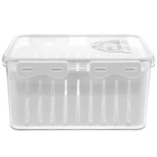 Imagem de CAIXA FRESH COM TAMPA HERMÉTICA ORGANIZADORA EM ACRÍLICO 12X26X16 CM - BONO HOME - Be10 Importacao E Exportacao Ltda