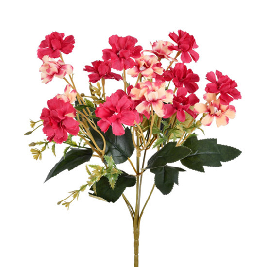 Imagem BUQUÊ DECORATIVO DE POPPY COR BURGUNDY EM PLÁSTICO MOLDÁVEL 33X10 CM - GRILLO
