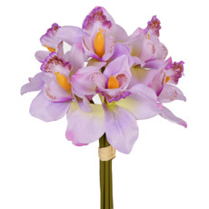 Imagem de RAMALHETE DECORATIVO DE CYMBIDIUM LAVANDA EM PLÁSTICO MOLDÁVEL 27X15 CM - GRILLO - Grillo Ltda