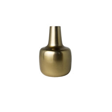 Imagem de VASO PEQUENO DECORATIVO EM METAL DOURADO 14X9X9 CM - ENTRECASA - Inverno Verao Comercio De Modas E Decoracao Eireli