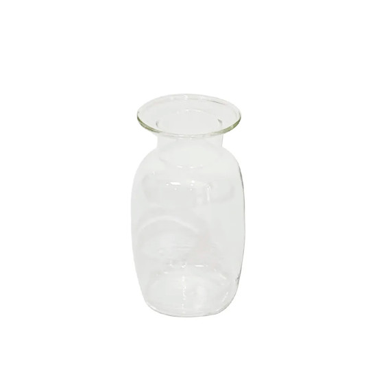 Imagem VASO DECORATIVO EM VIDRO TRANSPARENTE 12X10X10 CM - CROSS