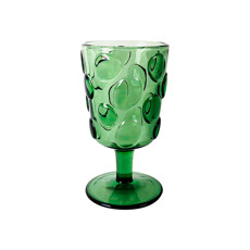 Imagem de CONJUNTO DE 6 TAÇAS VERDE 260ML EM VIDRO TEXTURA DE BOLHAS 15X8X8 CM - CROSS - Cross Comercial Ltda