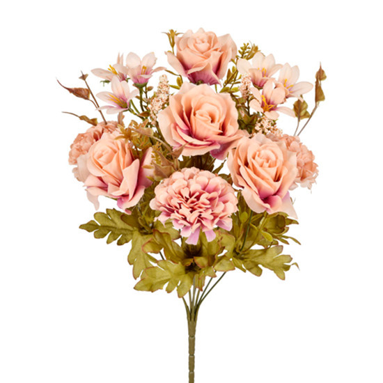 Imagem BUQUÊ MISTO DECORATIVO DE CRISÂNTEMO LAVANDA OUTONO EM PLÁSTICO MOLDÁVEL - GRILLO