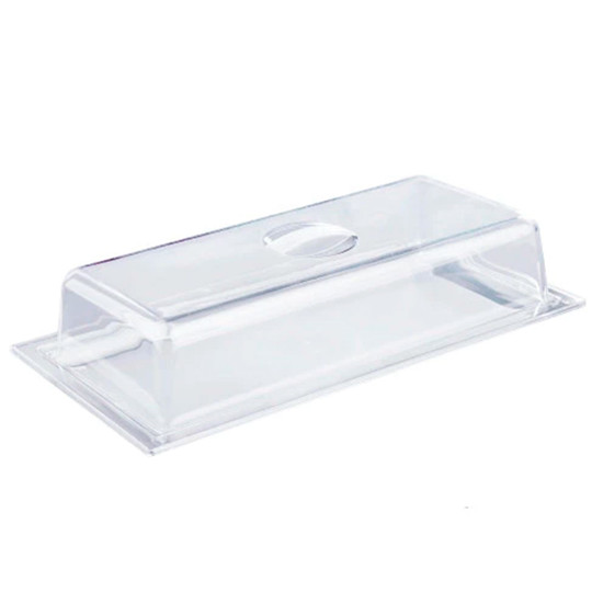 Imagem PORTA BOLOS PÃES E DOCES RETANGULAR EM ACRÍLICO IBIZA 9X38X19 CM - KZA INDUSTRIA