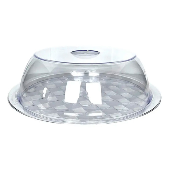 Imagem PORTA BOLOS EM ACRÍLICO COM CÚPULA 11X38X38 CM - KZA INDUSTRIA