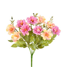 Imagem de BUQUÊ DECORATIVO DE AZALÉIA COR MALVA EM PLÁSTICO MOLDÁVEL 29X15 CM - GRILLO - Grillo Ltda