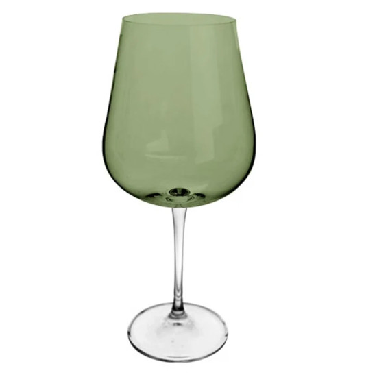 Imagem CONJUNTO 6 TAÇAS ARDEA PARA VINHO TINTO EM CRISTAL ECOLÓGICO VERDE - CRYSTAL BOHEMIA