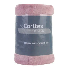 Imagem de MANTA QUEEN ROSA AZALÉIA EM POLIÉSTER 220X240 CM - CORTTEX - Fatex Indl Coml Imo E Exp Ltda