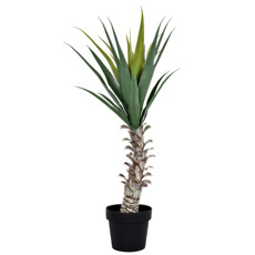 Imagem de PLANTA SISAL DECORATIVA FOLHAS VERDE EM PLÁSTICO COM POTE EM MELAMINA 99X50CM GRILLO - Grillo Ltda