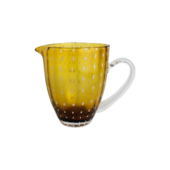 Imagem JARRA DE VIDRO ORQUIDEA AMBAR 1,5L 18X21X14 CM - WOLFF