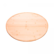 Imagem de TÁBUA REDONDA GIRATÓRIA DE SERVIR EM BAMBÚ 45X45 CM - LYOR - Coliseu Presentes Ltda