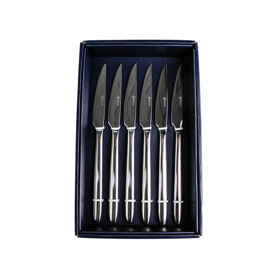 Imagem CONJUNTO VIENA 6 FACAS PARA CHURRASCO EM AÇO INOX - WOLFF