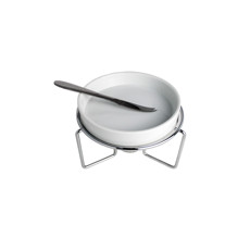 Imagem de CONJUNTO 3 PEÇAS RECHAUD PARA QUEIJO 12X15X15 CM - WOLFF - Rojemac Impotacao E Exportacao Ltda