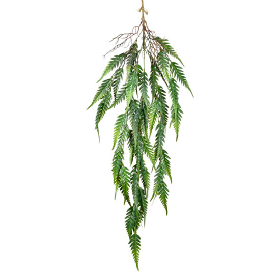 Imagem PENDENTE DECORATIVO DE FOLHAS VERDE EM PLÁSTICO 110X20 CM - GRILLO