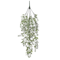 Imagem de PENDENTE DECORATIVO DE FOLHAS VERDE EM PLÁSTICO 76X15 CM - GRILLO - Grillo Ltda