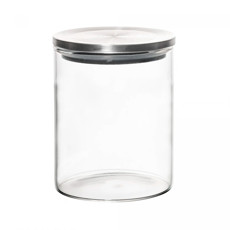 Imagem de PORTA CONDIMENTOS EM VIDRO BOROSSILICATO COM TAMPA EM METAL HERMÉTICO 350ML - WOLFF - Coliseu Presentes Ltda