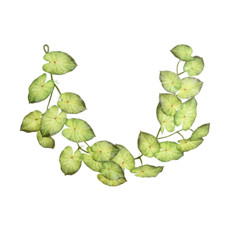 Imagem de TIRA DE FOLHAS AMARELAS DECORATIVAS EM PLÁSTICO 150X23 CM - GRILLO - Grillo Ltda