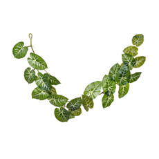 Imagem de TIRA DE FOLHAS AMARELO VERDE DECORATIVAS EM PLÁSTICO 150X23 CM - GRILLO - Grillo Ltda