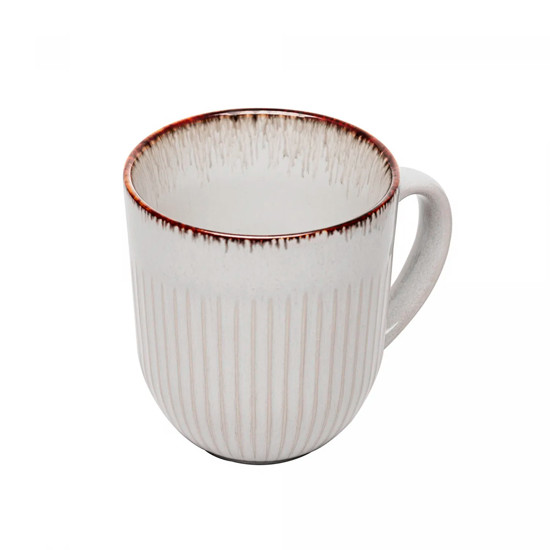 Imagem CANECA LINEAR CINZA 380ML EM CERÂMICA 10X9X9 CM - LYOR