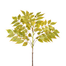 Imagem de HASTE GALHO DE FOLHAS VERDE OUTONO DECORATIVO EM PLÁSTICO MOLDÁVEL - GRILLO - Grillo Ltda