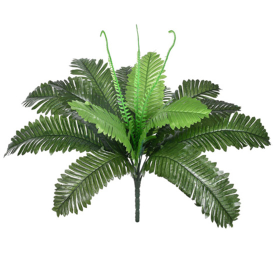 Imagem HASTE DE FOLHAGEM DE SAMAMBAIA VERDE EM PLÁSTICO MOLDÁVEL 41X30CM - GRILLO