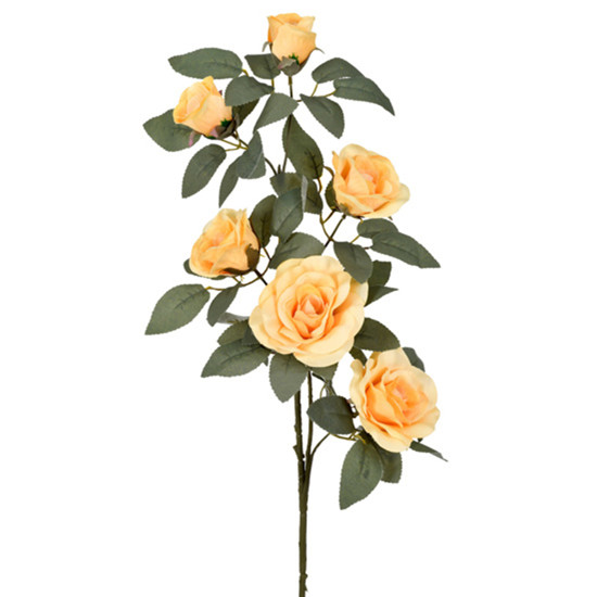 Imagem HASTE DECORATIVA DE ROSAS EM PLÁSTICO MOLDÁVEL CHAMPAGNE 94X20CM - GRILLO