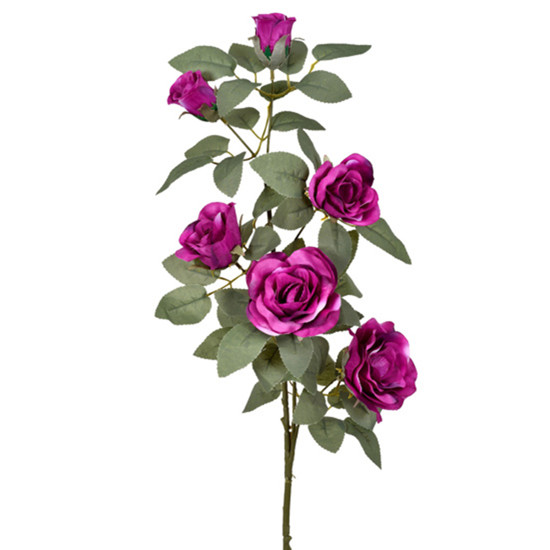 Imagem HASTE DECORATIVA DE ROSAS EM PLÁSTICO MOLDÁVEL BURGUNDY 94X20CM - GRILLO