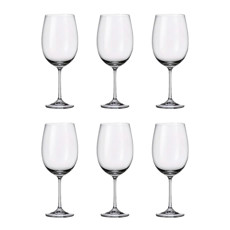 Imagem de CONJUNTO MILVUS 6 TAÇAS 640ML PARA VINHO EM CRISTAL 24X9X9CM - CRYSTAL BOHEMIA - Etilux Industria E Comercio Ltda