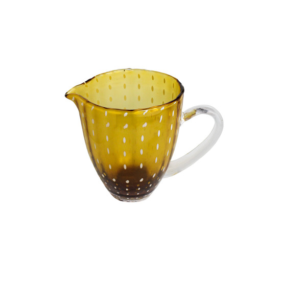 Imagem JARRA DE VIDRO ORQUIDEA AMBAR 1,5L 18X21X14 CM - WOLFF