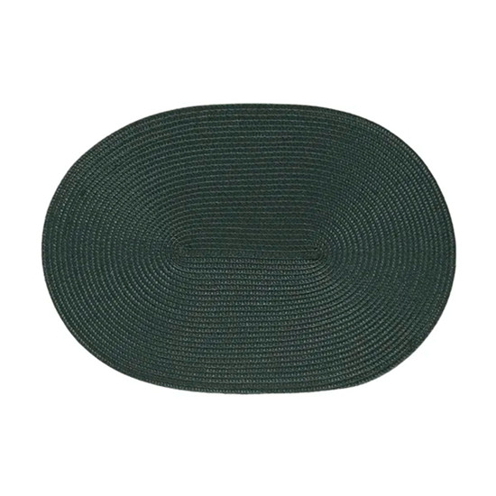 Imagem JOGO AMERICANO LUNA OVAL VERDE MUSGO AVULSO EM PVC E POLIÉSTER 33X48CM - COPA&CIA