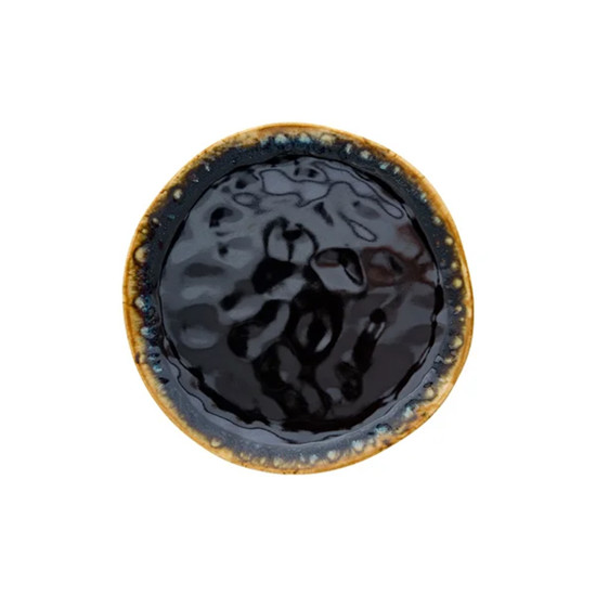 Imagem PRATO PARA SOBREMESA EM CERÂMICA MARROM ESCURO ORION SPACE 20CM - COPA&CIA