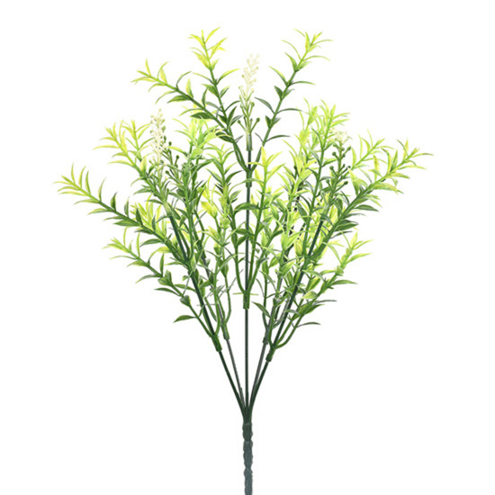 Imagem BUQUÊ PERMANENTE DECORATIVO DE FOLHAS VERDES EM PLÁSTICO MOLDÁVEL 32X10CM - GRILLO