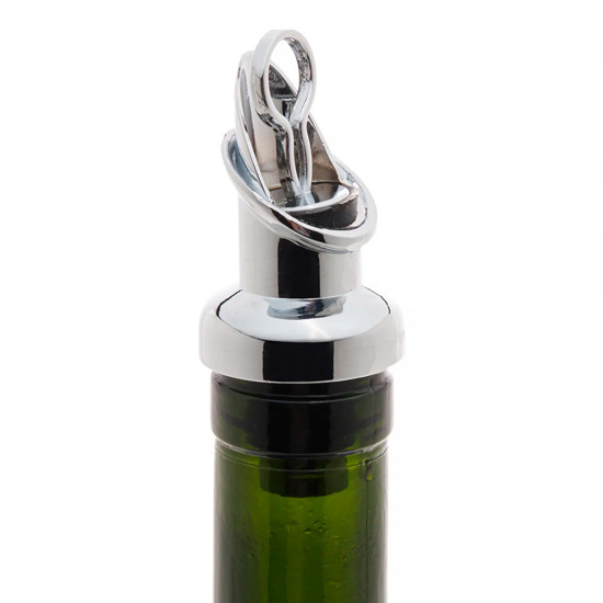 Imagem BICO DOSADOR COM TAMPA PARA VINHO EM AÇO INOX 7X3X3CM - WOLFF