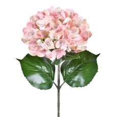 Imagem de HASTE DECORATIVA DE HORTENSIA REAL TOQUE ROSA EM PLÁSTICO MOLDÁVEL 66X17CM - GRILLO - Grillo Ltda